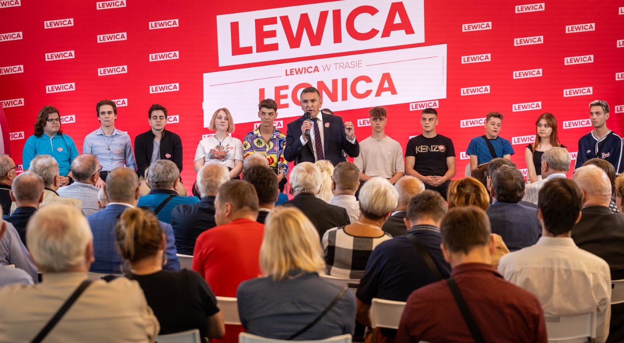 2023 09 19 Konferencja prasowa w Legnicy z udziałem Włodzimierza Czarzastego 2